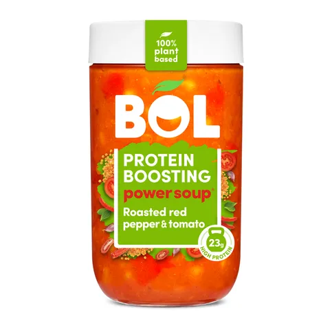 BOL Protein Boosting Power Soup Roasted Red Pepper & Tomato 600g