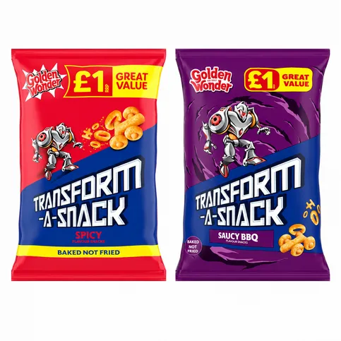 Golden Wonder Transform A Snack 56g - Any 2 For £1.50