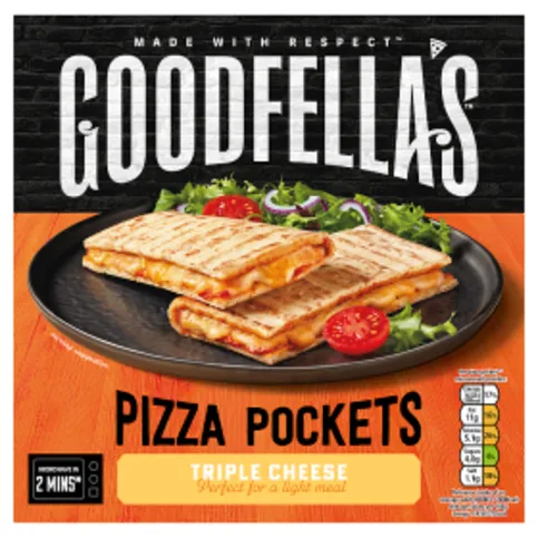 Goodfella's Triple Cheese Pizza Pockets 2 Pack 250g