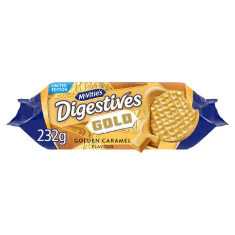 McVitie's Limited Edition Golden Caramel Flavour Digestives 232g