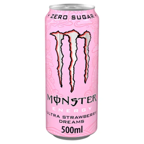 Monster Energy Drink Ultra Strawberry Dreams Zero Sugar 500ml