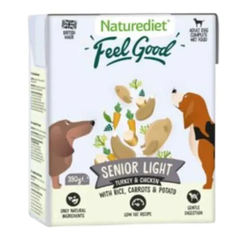 Naturediet Feel Good Senior Lite Turkey 390g