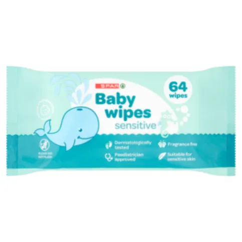 Spar Biodegradable Baby Wipes 60 Pack