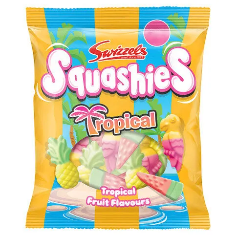 Swizzels Tropical Fruit Flavours Squashies 100g