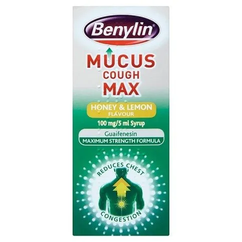 Benylin Mucus Cough Max Honey & Lemon Flavour 100 mg/5 ml Syrup 150ml