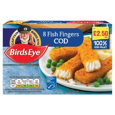 Birds Eye 8 Cod Fish Fingers 224g