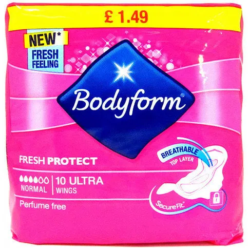 Bodyform Ultra Normal Towels with Wings 8 Pads