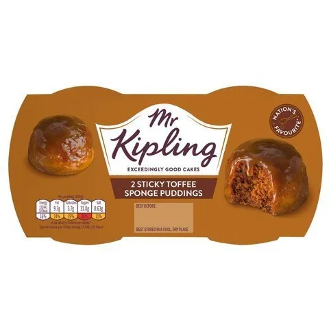 Mr Kipling Sponge Puddings Sticky Toffee 2 x 95g
