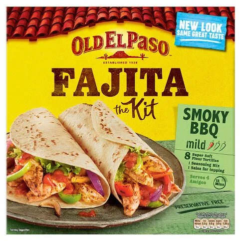 Old El Paso Smoky BBQ Fajita Kit 500g