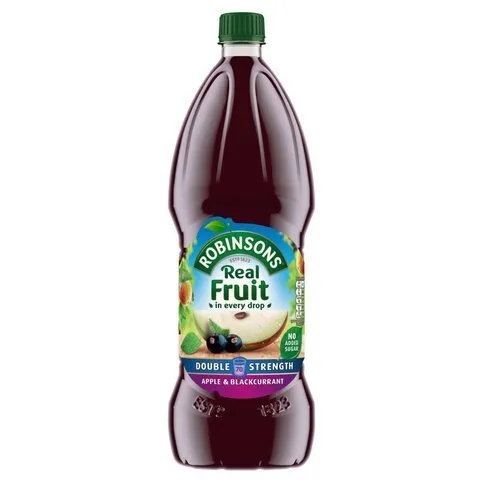 Robinsons Double Strength Apple & Blackcurrant No Added Sugar Fruit Squash 1.75L