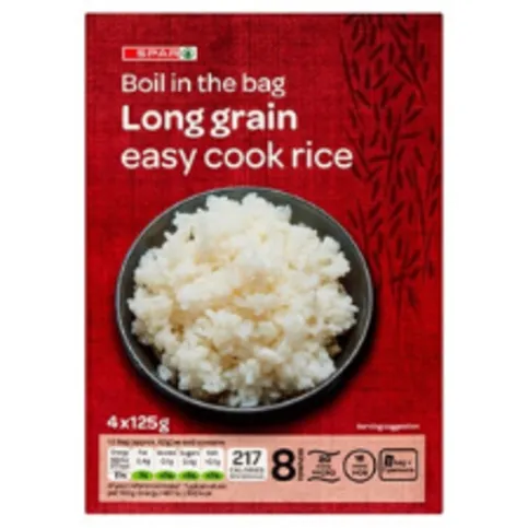 Spar Boil In The Bag Rice 500g