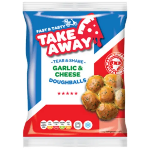 Fast & Tasty Takeaway Tear & Share Garlic & Cheese Doughballs 185g
