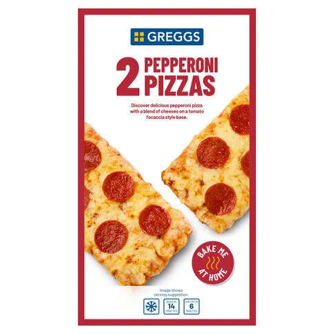 Greggs Pepperoni Pizza 2pk 337g