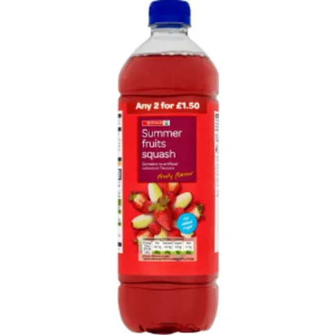 Spar Summer Fruits Squash 1L