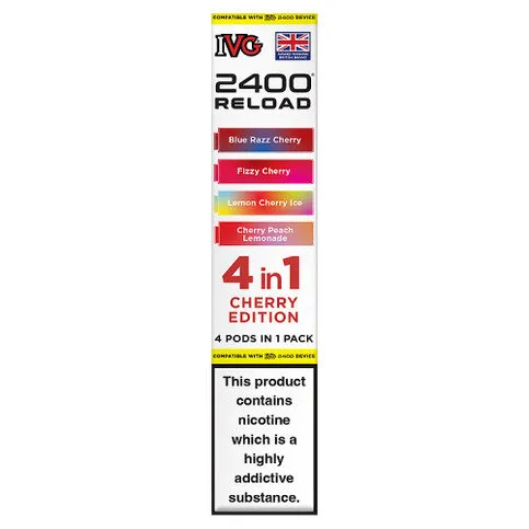 IVG 2400 Reload 4 in 1 Cherry Edition Pods