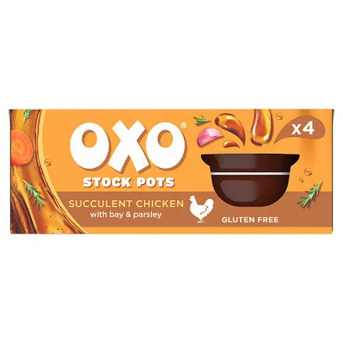OXO Stock Pots Succulent Chicken with Bay & Parsley 4 x 20g (80g)