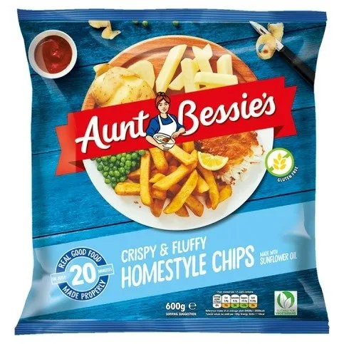 Aunt Bessie's Crispy & Fluffy Homestyle Chips 600g