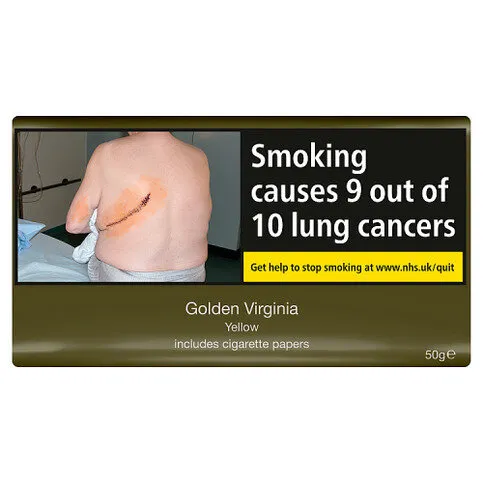 Golden Virginia Yellow Includes Cigarette Papers 50g