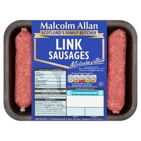 Malcolm Allan Link Sausages 200g