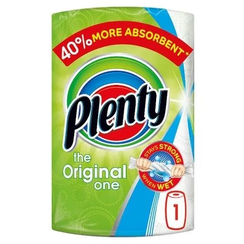 Plenty White Kitchen Roll 100 Pack